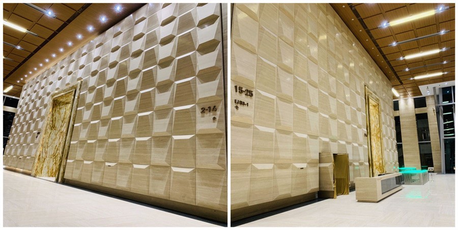 Roman travertine exotic wall Roman travertine exotic wall