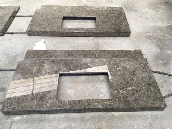 sicily grey  bathroom vanity tops