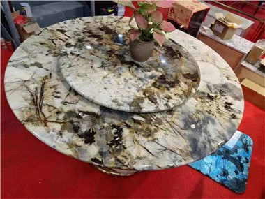 Table ronde en marbre de 60 pouces