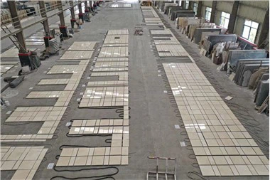 Usine de carreaux de marbre blanc Aran personnalisé
