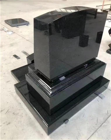 Pierres tombales noires pour les tombes