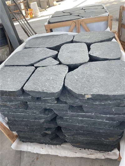 Pierre extérieur naturel Black Granite Garden Yard Stepping Stones passerelle
